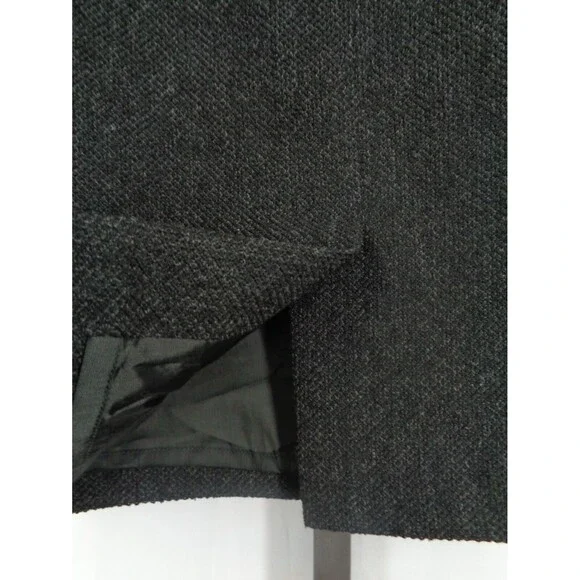 Maison Common Black Textured Wool Blend Skirt Size 46 / 16 US New
